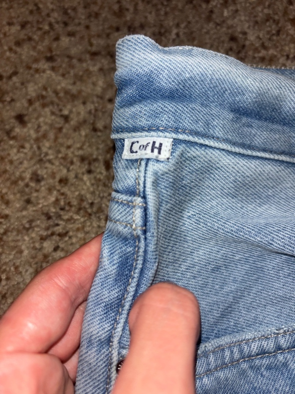 Citizens Of Humanity Light Wash Denim Shorts with Drawstring - Picture 5 of 6